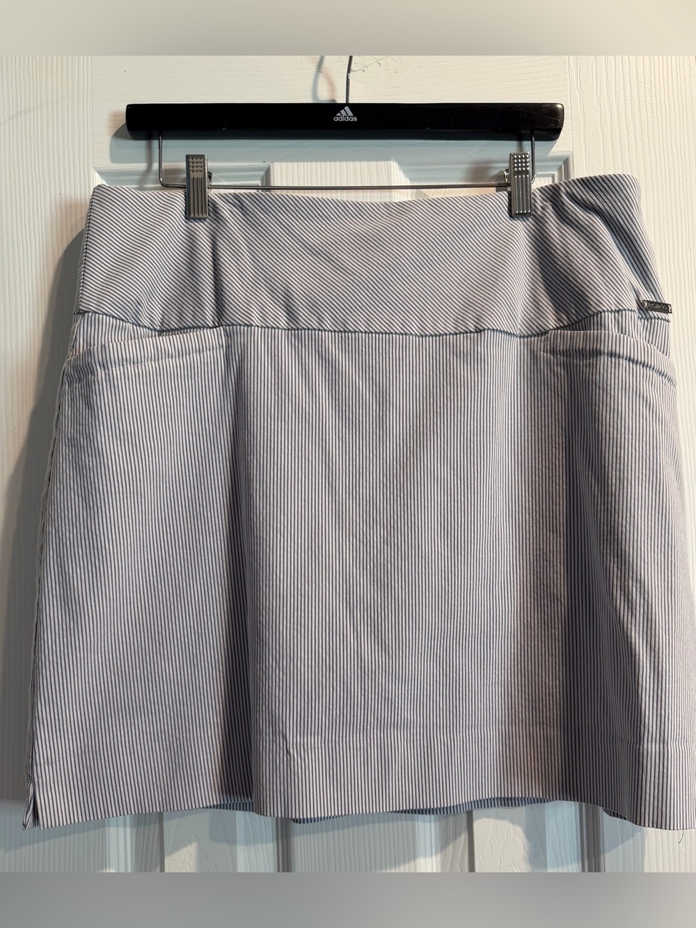 SC & Co Blue   and White Athletic Skort